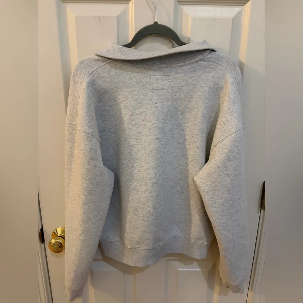 YPB (Your Personal Best) Light Gray Quarter‑Zip neoKNIT MAX Size L Cotton Blend - Picture 3 of 8